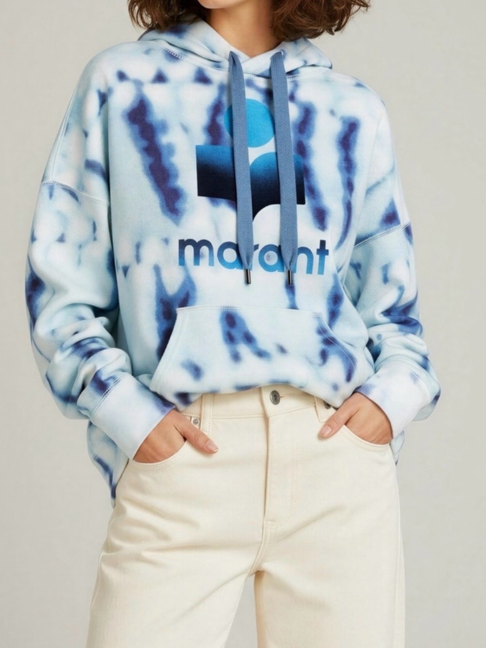 Isabel Marant Tie-Dye Print Hoodie Sweatshirt Size 36